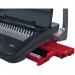 GBC CB12 Manual Comb Binding Machine BlackRed 4410060 GB64445