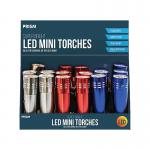 Mini Super Bright LED Torches Assorted Pack of 24 ELE1638 GEM31638