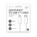 Lightning to USB Type-C Charging Cable 1m White Pack of 24 ELE5954 GEM35954