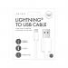 Lightning to USB Port Cable 1m White Pack of 24 ELE5966 GEM35966