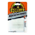 Gorilla Mounting Tape Squares Clear (Pack of 24) 3044111 GG00608