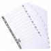 Exacompta Guildhall Mylar Index 1-12 A4 Maxi White MWD1-12Z-EW GH00112
