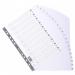 Exacompta Guildhall Mylar Index 1-20 A4 Maxi White MWD1-20Z-EW GH00120
