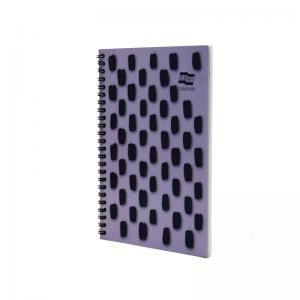 Europa Splash Notebooks 160 Lined Pages A5 Purple Cover Pack of 3