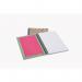 Europa Splash Notebooks 160 Lined Pages A5 Pink Cover (Pack of 3) EU1505Z GH00293