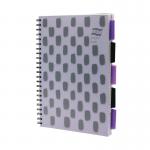 Europa Splash Project Book 200 Lined Pages A4 Purple Cover (Pack of 3) EU1506Z GH00296