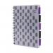 Europa Splash Project Book 200 Lined Pages A4 Purple Cover (Pack of 3) EU1506Z GH00296