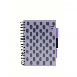 Photos - Notebook Splash Europa  Project Book 200 Lined Pages A5 Purple Cover Pack of 3 