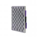 Europa Splash Project Book 200 Lined Pages A5 Purple Cover (Pack of 3) EU1508Z GH00305