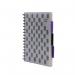 Europa Splash Project Book 200 Lined Pages A5 Purple Cover (Pack of 3) EU1508Z GH00305