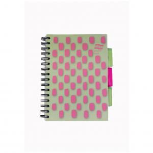 Photos - Notebook Splash Europa  Project Book 200 Lined Pages A5 Pink Cover Pack of 3 