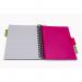 Europa Splash Project Book 200 Lined Pages A5 Pink Cover (Pack of 3) EU1509Z GH00308