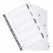 Exacompta Guildhall Mylar Index 1-5 A4 White MWD1-5Z GH00356