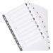 Exacompta Guildhall Mylar Index 1-10 A4 White MWD1-10Z GH00357