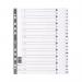 Exacompta Guildhall Mylar Index A-Z A4 White MWDA-ZZ GH00358