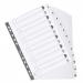 Exacompta Guildhall Mylar Index 1-12 A4 White MWD1-12Z GH00384