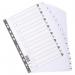 Exacompta Guildhall Mylar Index 1-15 A4 White MWD1-15Z GH00385