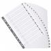 Exacompta Guildhall Mylar Index 1-20 A4 White MWD1-20Z GH00386