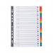 Exacompta Guildhall Mylar Index Coloured Tabs 20-Part A-Z A4 White 1111E GH01111