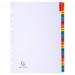 Exacompta Guildhall Mylar Index Coloured Tabs 20-Part A-Z A4 White 1111E GH01111