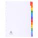 Exacompta Guildhall Mylar Index Coloured Tabs 12-Part January-December A4 White 1113E GH01113