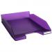Exacompta Iderama A4 Letter Tray Purple (W255 x D346 x H65mm) 11319D