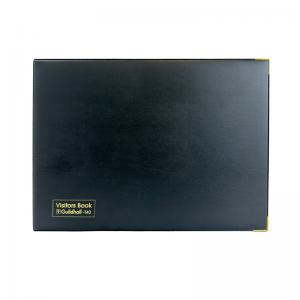 Exacompta Guildhall Loose-Leaf Visitors Book Landscape Black T40