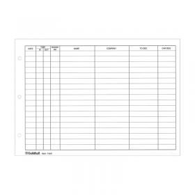 Exacompta Guildhall Loose-Leaf Visitors Book Refill (50 Pack) T40R GH01952