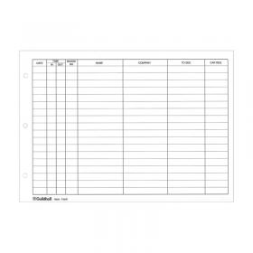 Exacompta Guildhall Loose-Leaf Visitors Book Refill (Pack of 50) T40R GH01952