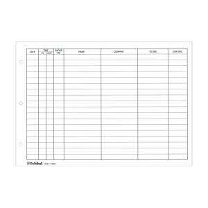 Exacompta Guildhall Loose-Leaf Visitors Book Refill Pack of 50 T40R
