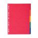 Exacompta Recycled 5-Part Dividers 225gsm A4 Maxi Bright Multi 2105E GH02105