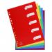 Exacompta Polypropylene 5 Part Dividers A4 Assorted 4905E GH04905