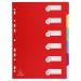 Exacompta Polypropylene 6 Part Dividers A4 Assorted 4906E GH04906