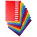 Exacompta Polypropylene 12 Part Dividers A4 Assorted 4912E GH04912