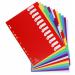 Exacompta Polypropylene 12 Part Dividers A4 Assorted 4912E GH04912
