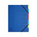 Exacompta Europa 7-Part Organiser 400gsm Pressboard A4 Blue 5219Z GH05219