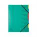 Exacompta Europa 7-Part Organiser 400gsm Pressboard A4 Green 5220Z GH05220