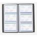 Goldline Black Deluxe Stitched Business Card Holder 96 Card Capacity SBC3PBLK GH06128