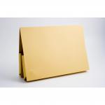 Exacompta Guildhall Legal Double Pocket Wallet Foolscap Yellow (Pack of 25) 214-YLW GH10073