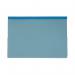 This picture features a pack of 25 blue Exacompta Guildhall reinforced legal double pocket wallets. The wallets are neatly stacked and feature a durable design, perfect for organizing and storing important legal documents.
