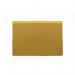 The image shows a bright yellow Exacompta Guildhall Double Pocket Wallet, made of 315gsm paper, specifically designed for A4 and Foolscap documents. The pack contains 25 such wallets, perfect for organizing and storing important papers.