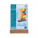 Exacompta Portrait Stand Up Sign Holder A5 with Wood Base 85258D GH10939