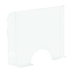 Exacompta Sneeze Guard Cashier Protection Stand 95x68cm 80058D GH10949