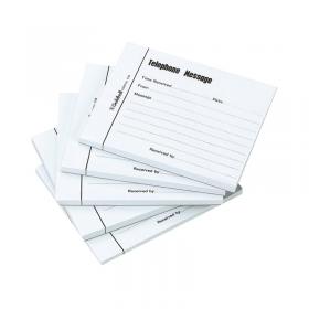 Exacompta Guildhall Telephone Message Pad 100 Sheet 127x102mm Blue (5 Pack) 1571 GH110BU