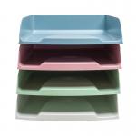 Exacompta Autentik Letter Trays A4+ Assorted (Pack of 4) 111303SETD GH11303
