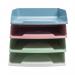 Exacompta Autentik Letter Trays A4+ Assorted (Pack of 4) 111303SETD GH11303