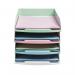 Exacompta Autentik Letter Trays A4+ Assorted (Pack of 4) 111303SETD GH11303