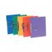 The image shows 25 Exacompta Europa Spiral Files, in various vibrant colors, with the words Transfer and Pocket Transfer Files visible on the covers. These foolscap-sized files are perfect for organizing and storing important documents.