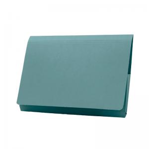 Exacompta Guildhall Full Flap Pocket Wallet Foolscap Blue Pack of 50