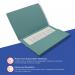 Exacompta Guildhall Full Flap Pocket Wallet Foolscap Blue (Pack of 50) PW2-BLU GH14013
